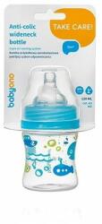 BabyOno Шише за хранене Babyono - С широко гърло, 120 ml, синьо (5901435411001) - ozone