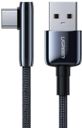 UGREEN Cablu Ugreen elbow USB - USB Typ C cable 5 A Quick Charge 3.0 AFC FCP 1 m black (70431 US313)