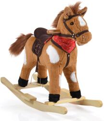 Moni Toys Плюшено конче-люлка Moni - Thunder Khaki, със звуци (108836) - baby