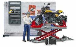 BRUDER 62102 - Set atelier de service motociclete Ducati (62102)