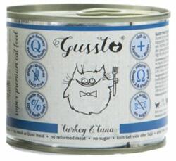 Gussto Cat Fresh Turkey & Tuna CARNE PROASPĂTĂ DE CURCAN CU TON 200 g