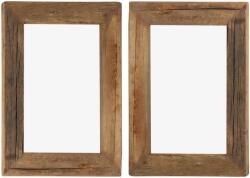 vidaXL Rame foto, 2 buc. , 30 x 40 cm, lemn masiv reciclat și sticlă (282894)