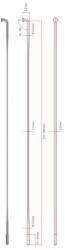 DT Swiss Aero Comp küllő, 276 x 2, 3 x 1, 2 mm, küllőanya nélkül, fekete