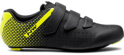 NorthWave Road Core 2 országúti kerékpáros cipő, SPD-SL, fekete-neon sárga, 43-as
