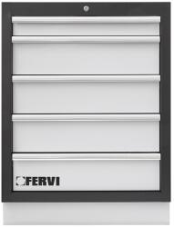 FERVI Dulap de atelier pentru scule modular cu 5 sertare A007/05