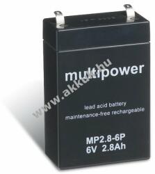 Multipower Ólom akku 6V 2, 8Ah (Multipower) típus MP2, 8-6P