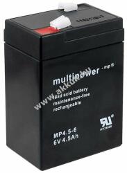 Multipower Ólom akku 6V 4, 5Ah (Multipower) típus MP4, 5-6