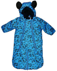  Disney Mickey kapucnis vízlepergetős bélelt baba bundazsák 68-74 kék - babastar