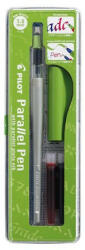 Pilot Töltőtoll, 0, 5-3, 8 mm, zöld kupak, PILOT "Parallel Pen" (PPP38Z) (PPP38Z)