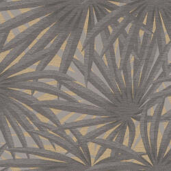 AA Design Tapet cu frunze gri exotice vlies (378611)