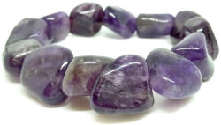  Vérnyomást stabilizáló, érrendszeri problémákat csökkentő - ametiszt ásvány karkötő