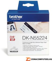 Brother DK-N55224 54mmx30, 48m fehér papírszalag nem öntapadós DKN55224