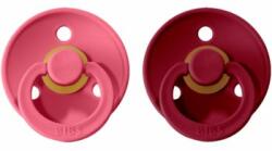 BIBS Colour Natural Rubber Size 2: 6+ months cumi Coral / Ruby 2 db