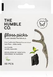 The Humble Co The Humble Co. Floss Picks scobitoare Charcoal 50 buc