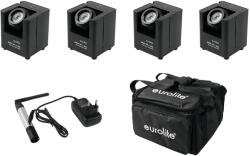 EUROLITE Set 4x AKKU UP-1 + SB-4 Soft-Bag + QuickDMX Wireless transmitter - dj-sound-light