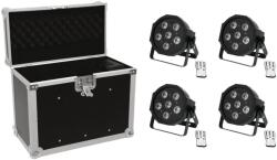 EUROLITE Set 4x LED SLS-603 + Case EC-SL4M size M - dj-sound-light