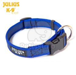 Julius-K9 Color & Gray гумиран син нашийник 27-42 см / 20 см