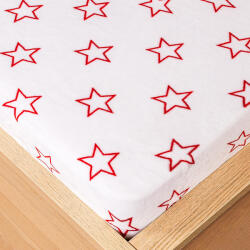 4Home Cearșaf de pat 4Home Stars red microflanel
