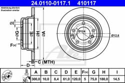 ATE Disc frana ATE 24.0110-0117.1 - automobilus