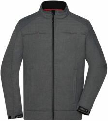 James & Nicholson (Daiber) Férfi softshell kabát JN1088 - Sötét melírozott | 2XL (1-JN1088-1724869)