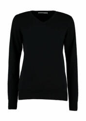 Kustom Kit Női hosszú ujjú kötött felső Kustom Kit Women's Classic Fit Arundel Sweater XL, Fekete