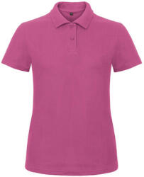 B and C Női galléros póló rövid ujjú B&C Ladies' Piqué Polo Shirt - PWI11 - M, Fuchsia