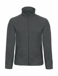 B&C Collection Férfi hosszú ujjú polár B and C ID. 501 Micro Fleece Full Zip XL, Sötétszürke