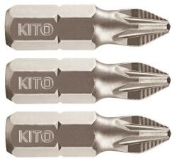 Extol behajtóhegy PZ, 3 db, S2 acél; PZ 2×25mm, ACR, bliszteren (4741309)
