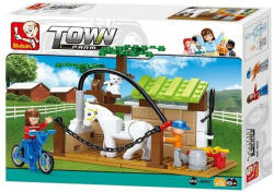 Sluban Town - Farm lovasiskola építőjáték készlet (M38-B0557)