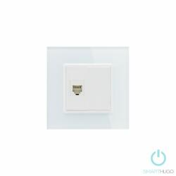 Smarthugo Egyes Fehér Üvegkeretes Telefon Csatlakozó RJ11 (sh1600001)