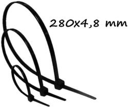  Gyorskötöző, Kábelkötegelő (280x4.8 mm, Fekete )