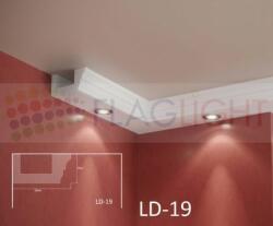  Ld-19 Декоративен профил за скрито led осветление ► 2метра (ld19)