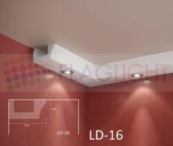  Ld-16 Декоративен профил за скрито led осветление ► 2метра (ld16)