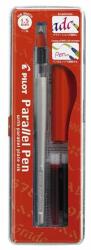 Pilot Töltőtoll, 0, 1-1, 5 mm, piros kupak, PILOT Parallel Pen (FP3-15-SS) - irodaszerbolt