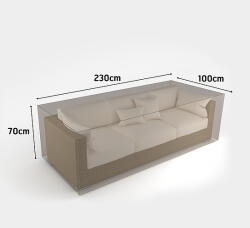 Nortene COVERTOP bútortakaró 90 g/m2 - 230 x 100 x h. 70 cm - kanapé 3 fős - drapp - 2013611