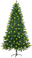 vidaXL Brad de Crăciun artificial LED-uri, verde, 150 cm (3077468)