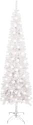 vidaXL Pom de Crăciun subțire cu LED-uri, alb, 120 cm (3077978)