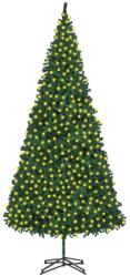vidaXL Brad de Crăciun artificial cu LED-uri, verde, 500 cm (3077739)