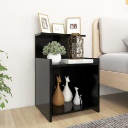 vidaXL Noptiere, 2 buc. , negru, 40x35x60 cm, lemn compozit (806178)