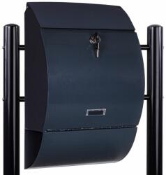 STILISTA Postaláda állvánnyal acél 33 x 17 cm (40100053)