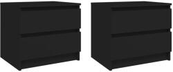 vidaXL Noptiere, 2 buc. , negru, 50x39x43, 5 cm, PAL (806196)