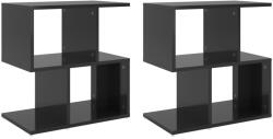 vidaXL Noptiere, 2 buc. , negru extralucios, 50x30x51, 5 cm, PAL (806379)