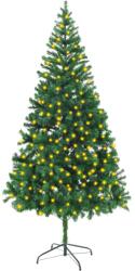 vidaXL Brad de Crăciun artificial cu LED-uri, 210 cm, 910 ramuri (3077404)