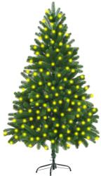 vidaXL Brad de Crăciun artificial cu LED-uri, verde, 210 cm (3077470)