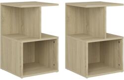 vidaXL Noptiere, 2 buc. , stejar sonoma, 35x35x55 cm, PAL (806353)