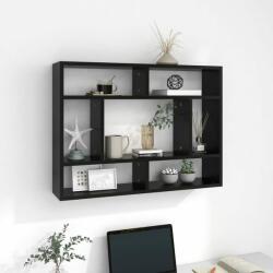 vidaXL Raft de perete, negru , 75x16x55 cm, PAL (803003) Raft