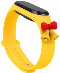 Strap Xmas karácsonyi óraszíj Xiaomi Mi Band 4 / Mi Band 3 sárga harang