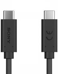 USB Type-C töltő- és adatkábel, USB Type-C, 100 cm, 5000 mA, gyorstöltés, Sony, fekete, gyári, UCB24