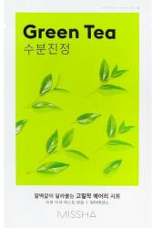 Missha Mască cu extract de ceai verde pentru față - Missha Airy Fit Green Tea Sheet Mask 19 g