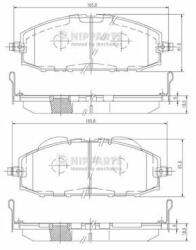 NIPPARTS set placute frana, frana disc NIPPARTS J3601070 - automobilus